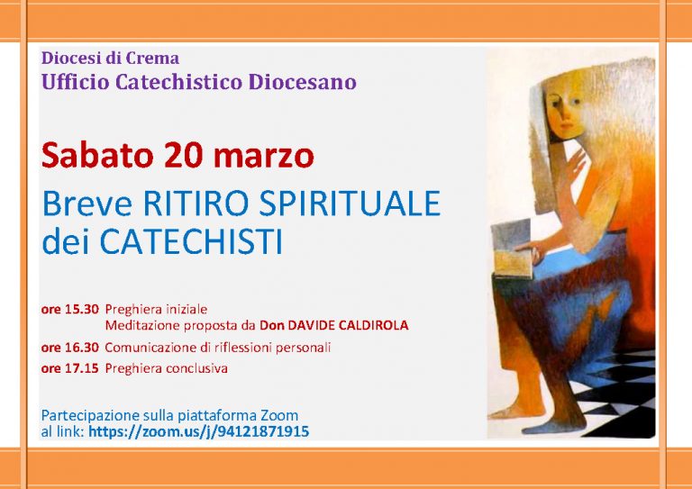 Locandina Ritiro Catechisti Quaresima 2021
